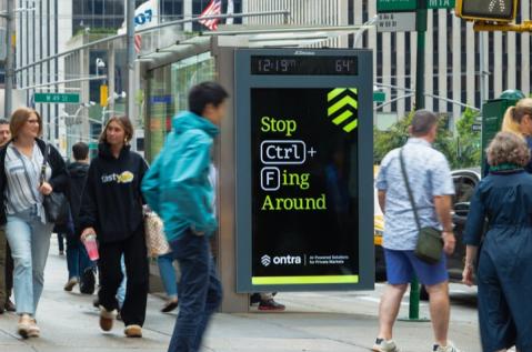 Ontra JCDecaux NYC Bus Shelter Advertising