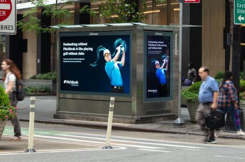 Pitchbook JCDecaux NYC Digital Newsstand Advertising