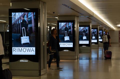 Rimowa LAX Digital OOH Advertising JCDecaux