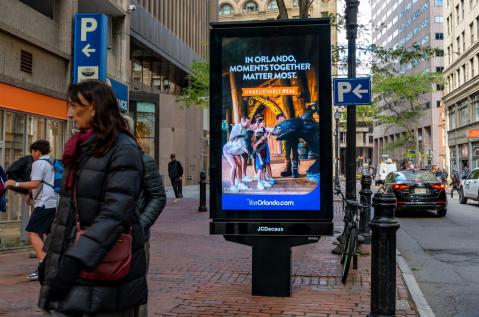 Boston Visit Orlando JCDecaux OOH Advertising