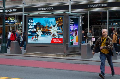 Montreal News Stand NYC OOH Advertising JCDecaux