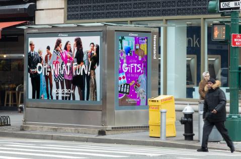 Nordstrom NYC Digital Newsstand JCDecaux OOH Advertising