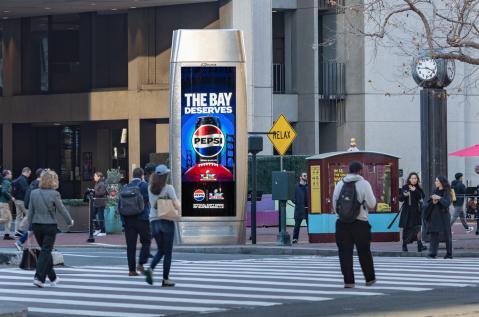 Pepsi San Francisco Super Bowl JCDecaux OOH Digital Advertising