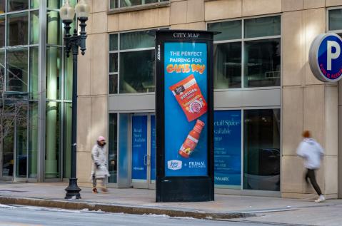 Lesser Evil Boston Super Bowl Digital JCDecaux OOH Advertising