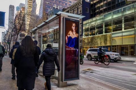Ulla Johnson New York JCDecaux Digital Bus Shelter OOH Advertising Fashion Week  