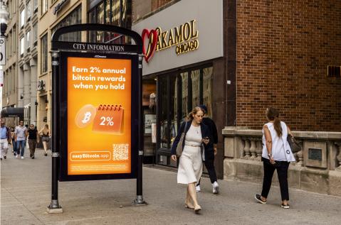 Chicago Bitcoin JCDecaux OOH Advertising