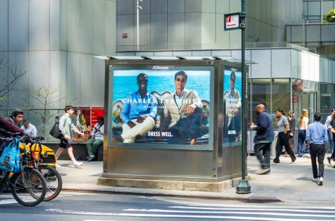 Charles Tyrwhitt NYC JCDecaux OOH Advertising Digital Newsstand