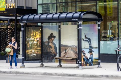 Wyoming Mavericks JCDecaux OOH Chicago Digital Advertising Bus Shelter Static