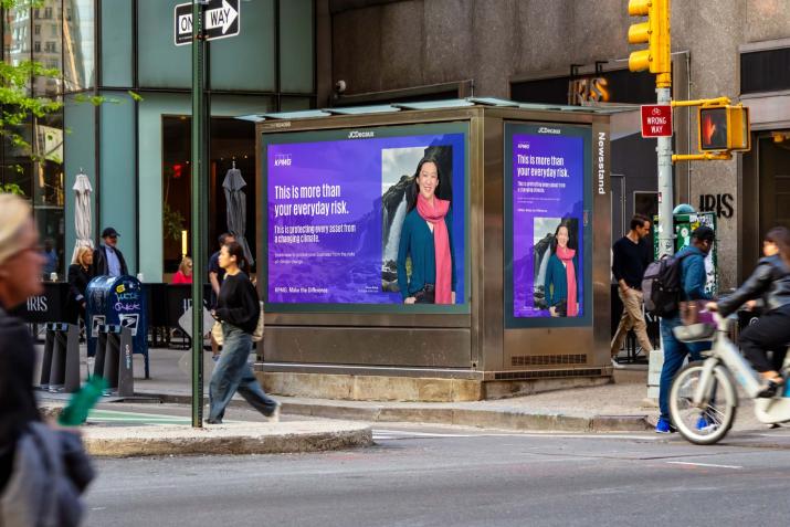 KPMG Advertising on JCDecaux NYC Newsstand for Climate Week NYC by Climate Group