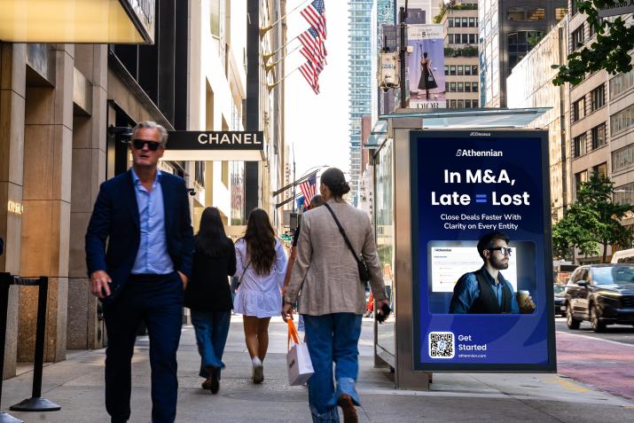 Athennian JCDecaux NYC Bus Shelter Advertising