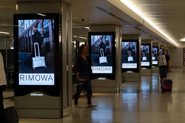 Rimowa LAX Digital OOH Advertising JCDecaux