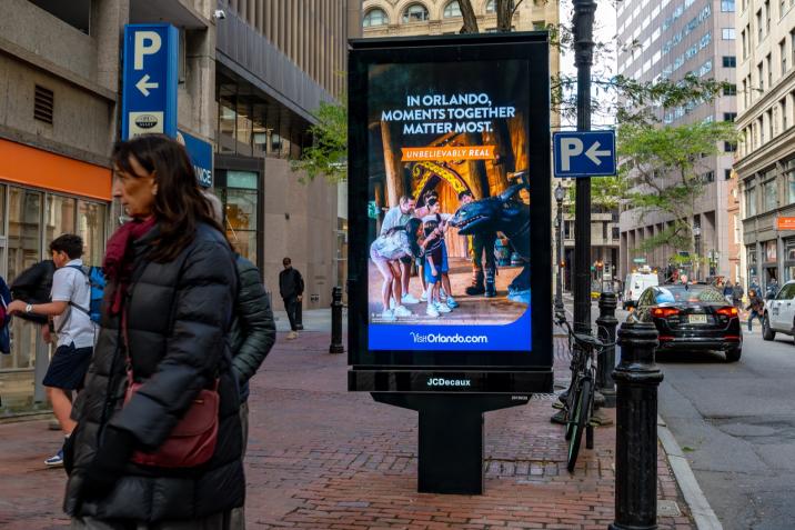 Boston Visit Orlando JCDecaux OOH Advertising