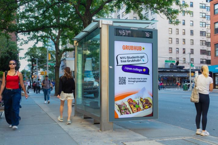 Promo Redemption NYC Bus Shelter JCDecaux OOH Advertising