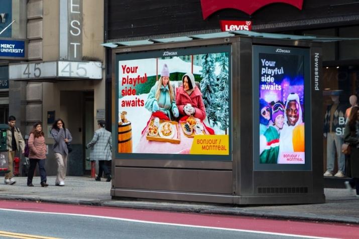 Montreal News Stand NYC OOH Advertising JCDecaux