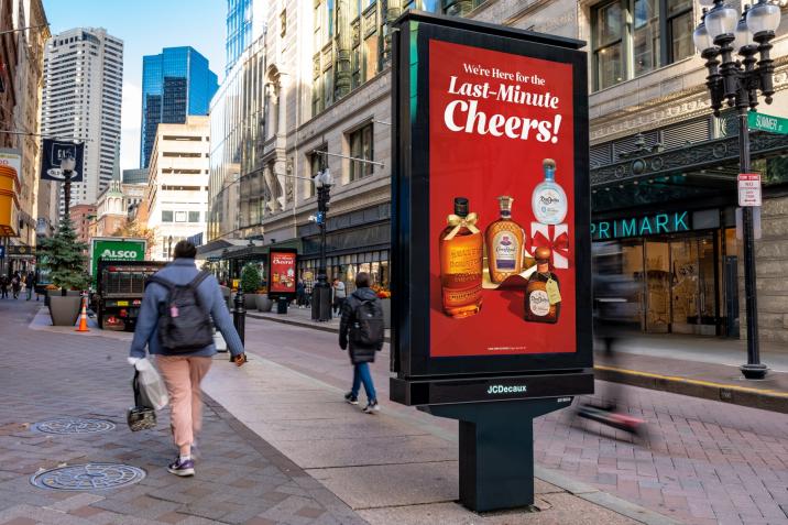 Diageo Boston Digital CIP JCDecaux OOH Advertising
