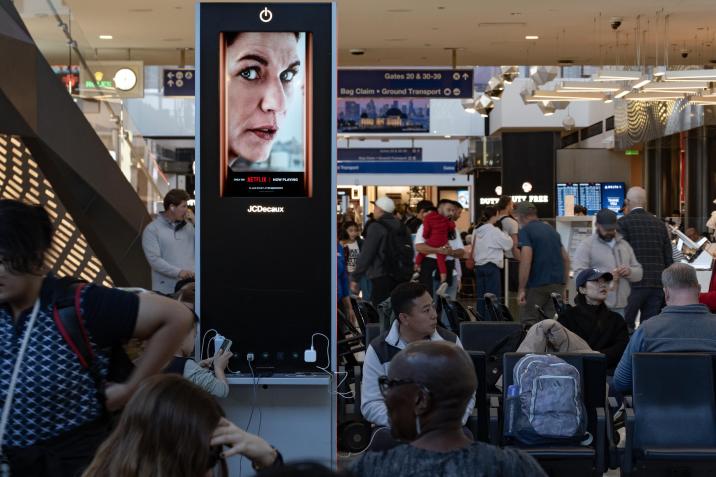 The Beast in Me Netflix OOH JCDecaux OOH LAX Airport Advertising