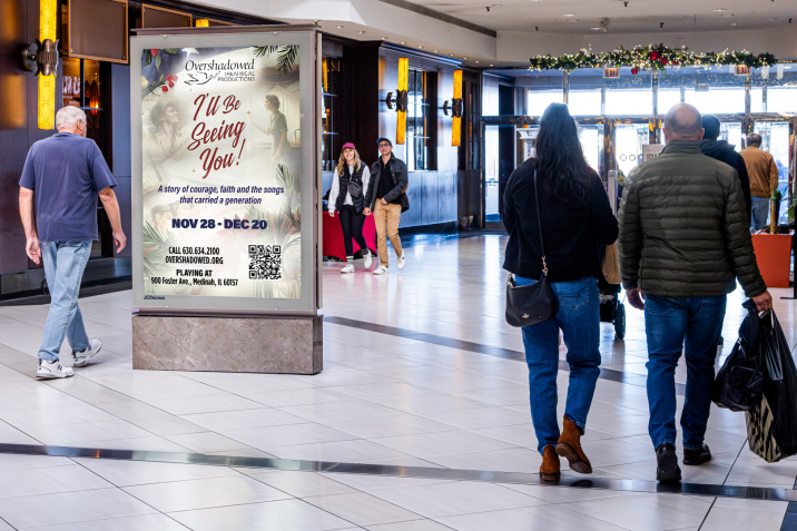 Overshadowed Productions JCDecaux Woodfield Mall OOH Advertising