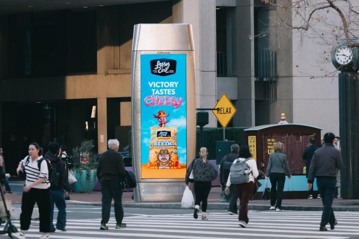 Lesser Evil San Francisco Super Bowl Digital JCDecaux OOH Advertising