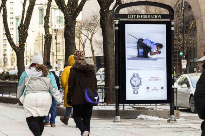 Omega JCDecaux Winter Olympics Digital OOH
