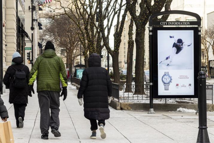 Omega JCDecaux Winter Olympics Digital OOH Chicago