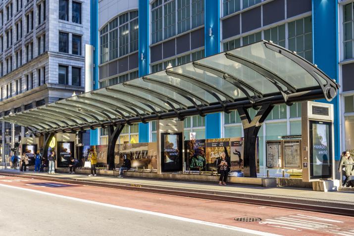Wyoming Mavericks JCDecaux OOH Chicago Digital Advertising Premium Synched Shelter