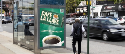 Cafe La Llave, New York Static Bus Shelter