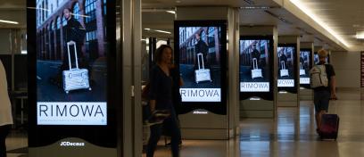 Rimowa LAX Digital OOH Advertising JCDecaux