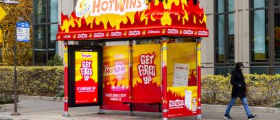 Illinois Lottery Bus Shelter Chicago OOH JCDecaux Advertising