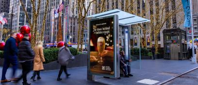 Stella Artois NYC Digital Newsstand JCDecaux OOH