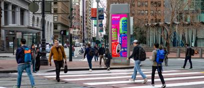 Poppi San Francisco Super Bowl JCDecaux OOH Digital Advertising