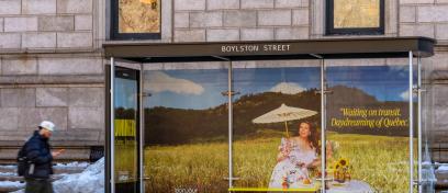 Tourisme Quebec NYC JCDecaux Innovate Bus Shelter