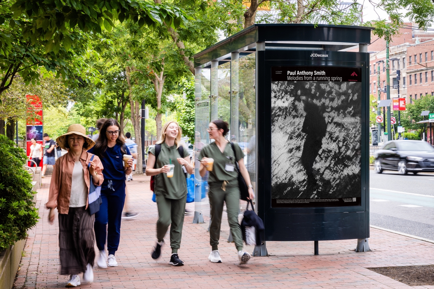 Boston Bus Shelter, Olivia Moon Photography, Courtesy of Public Art Fund, NY.