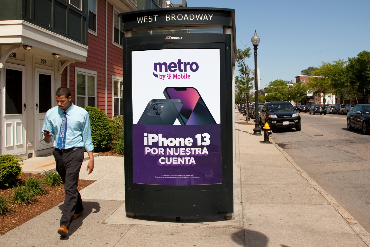 T-Mobile, Boston Static Bus Shelter
