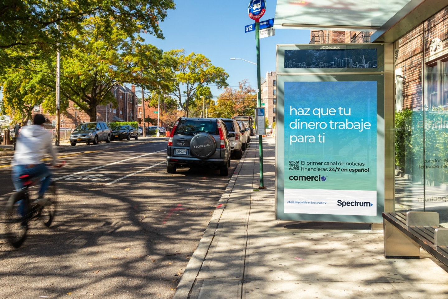 Spectrum, New York Static Bus Shelter