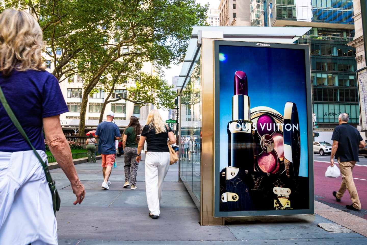 Louis Vuitton Bus Shelter Advertising NYC JCDecaux