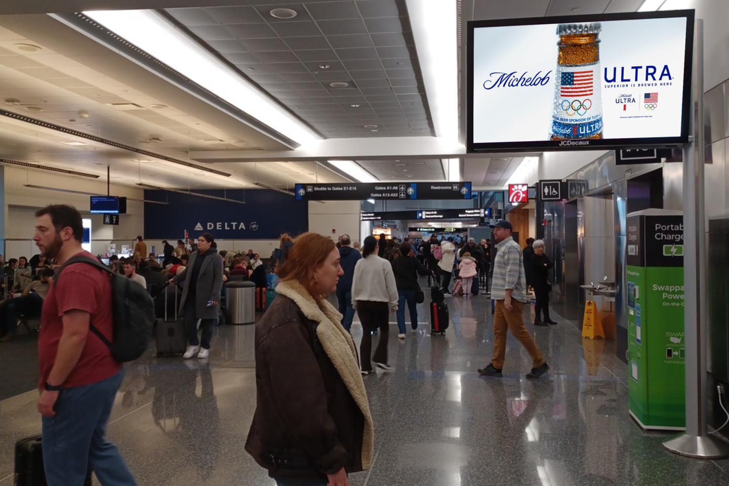 Michelob Digital OOH JCDecaux Winter Olympics