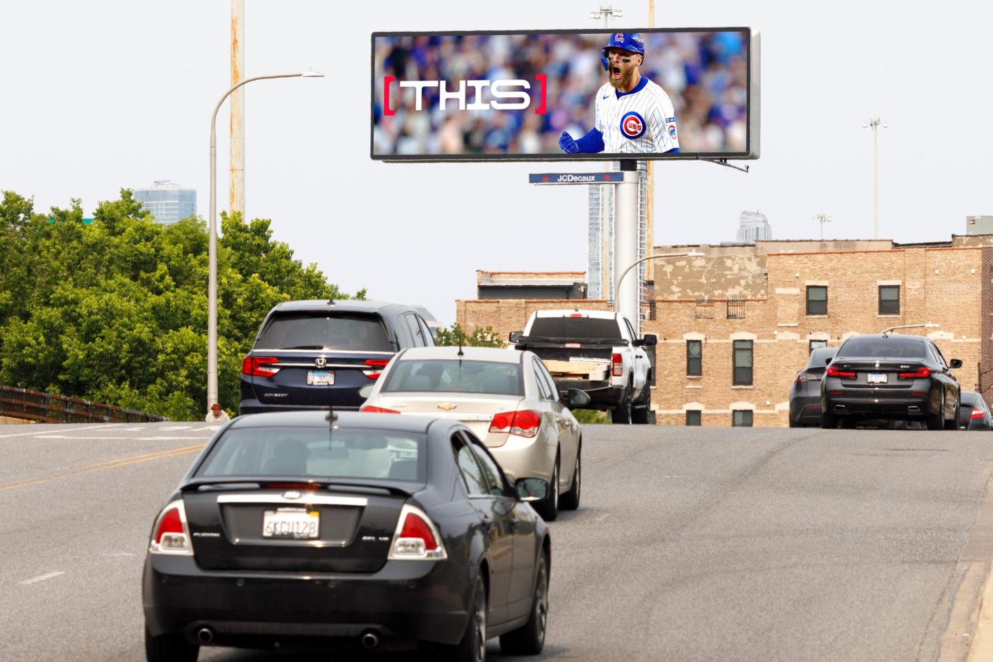 Chicago Digital Billboard Cubs JCDecaux OOH Advertising