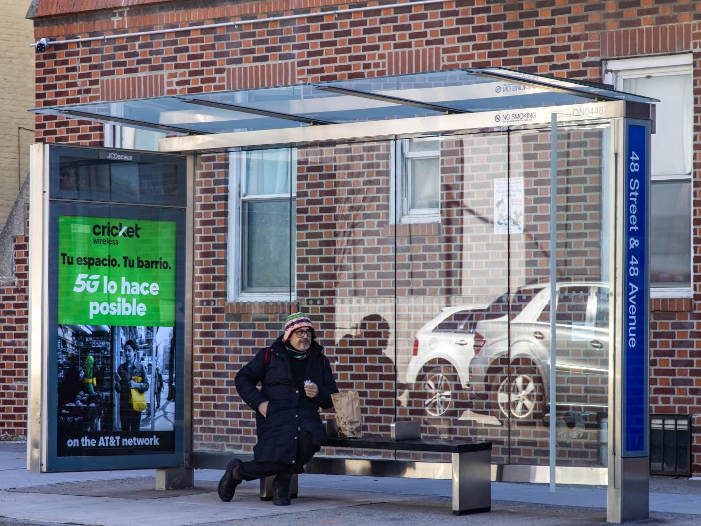 Cricket Wireless NYC Digital Bus Shelter JCDecaux OOH Advertising