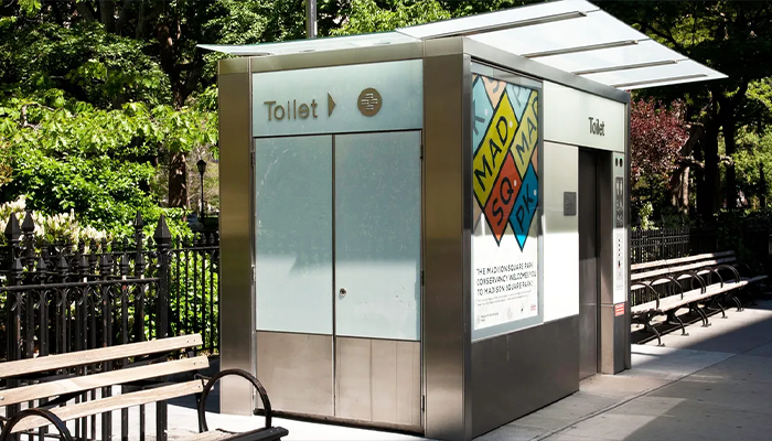JCDecaux's public toilets are part of the NYC advertising contract