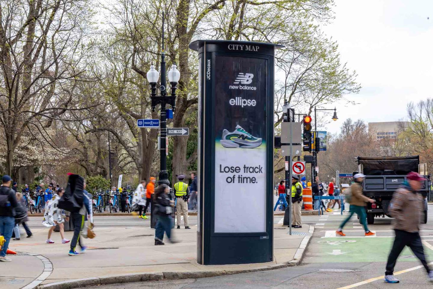 New Balance Boston Marathon JCDecaux OOH Advertising