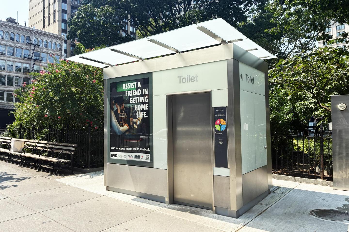 JCDecaux's public toilets are part of the NYC advertising contract