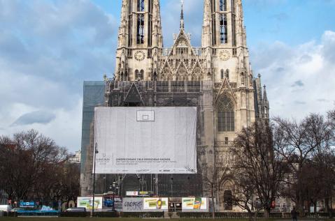 Laureus Sport for Good beim MEGAgerüst Votivkirche