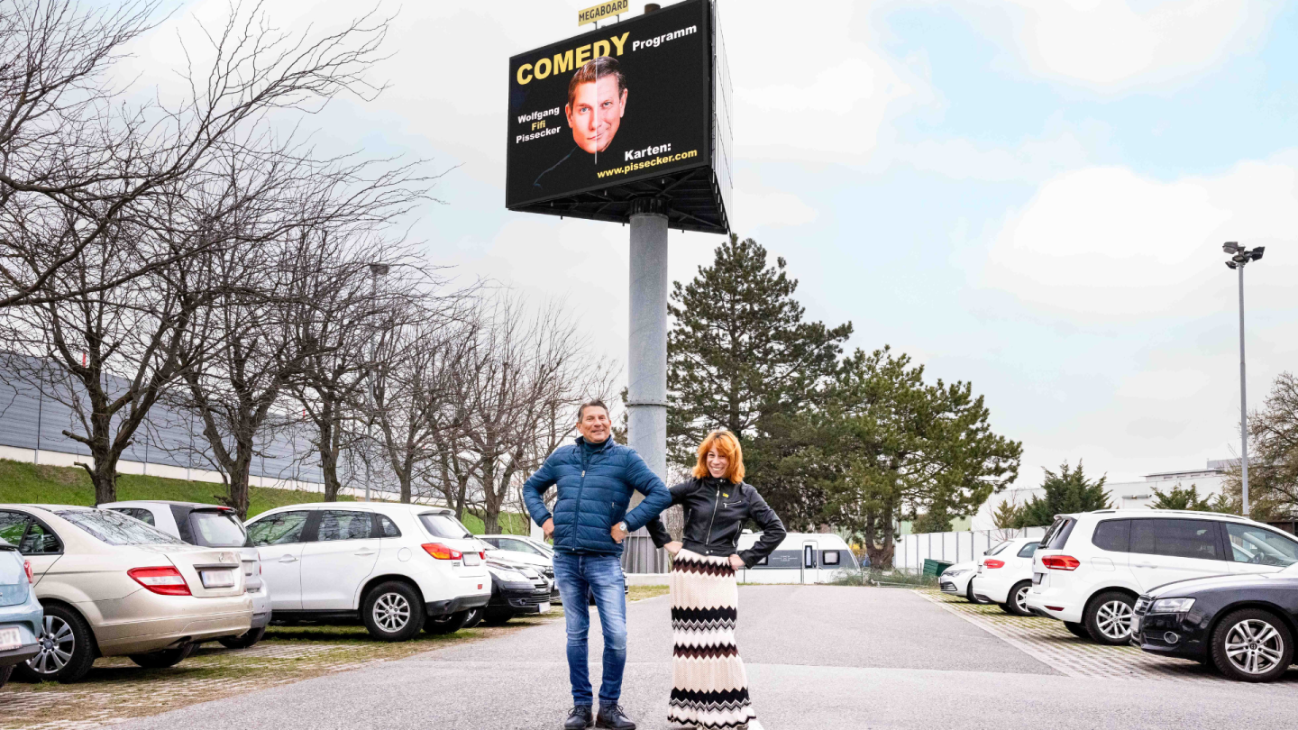 MEGAscreen mit Wolfgang Fifi Pissecker