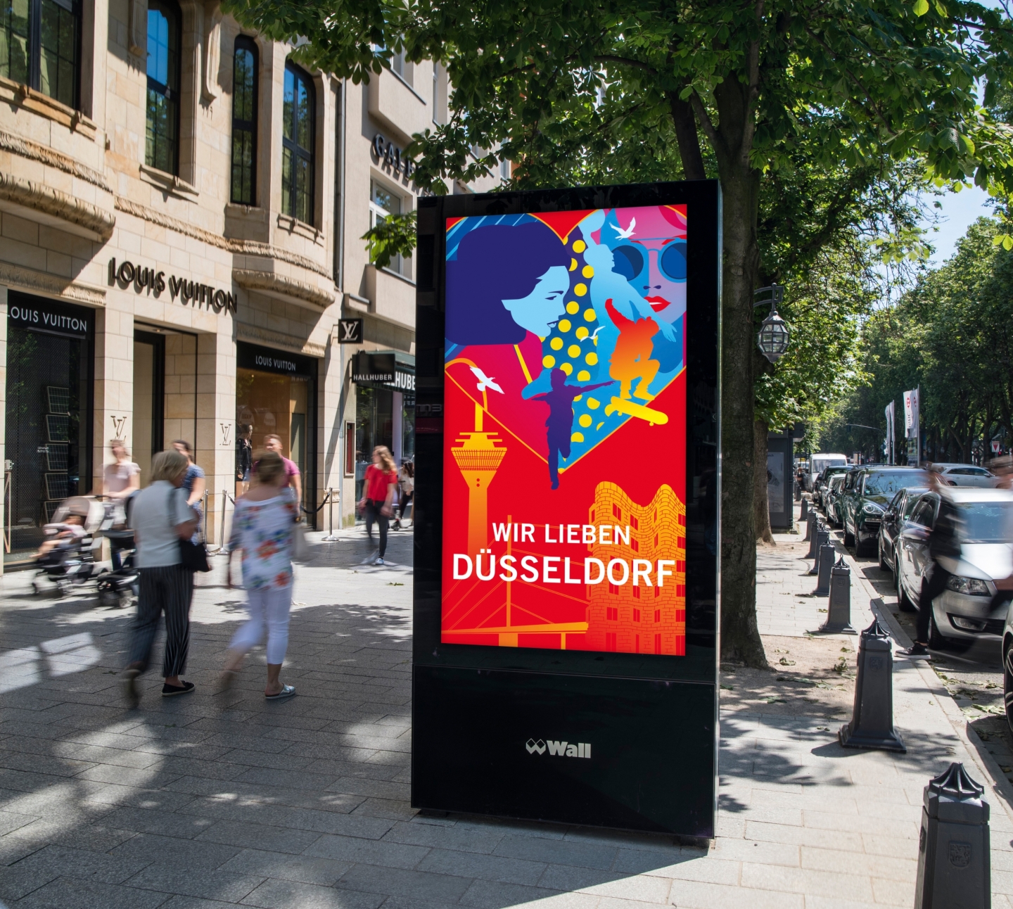 JCDecaux Düsseldorf Wall Vertrag Zuschlag Werberecht Stadtmöblierung Außenwerbung